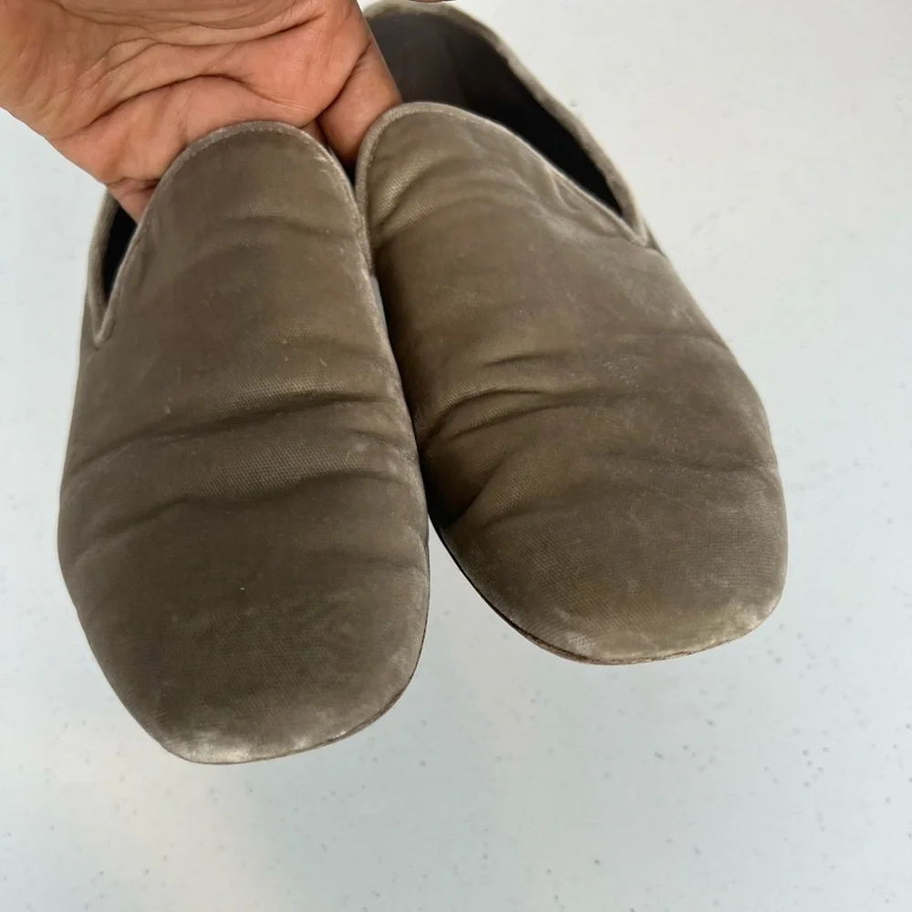 Vince Bray Crushed Velvet Loafer Flats